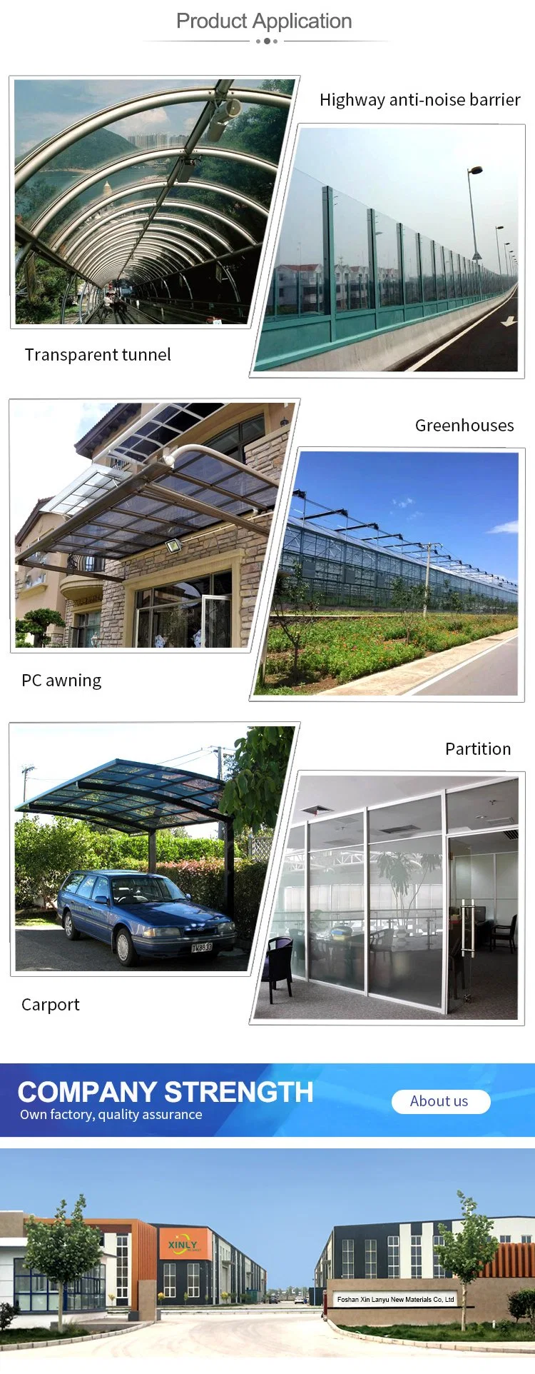 Two Sides PE Protective Film for Polycarbonate Solid Roofing Sheet