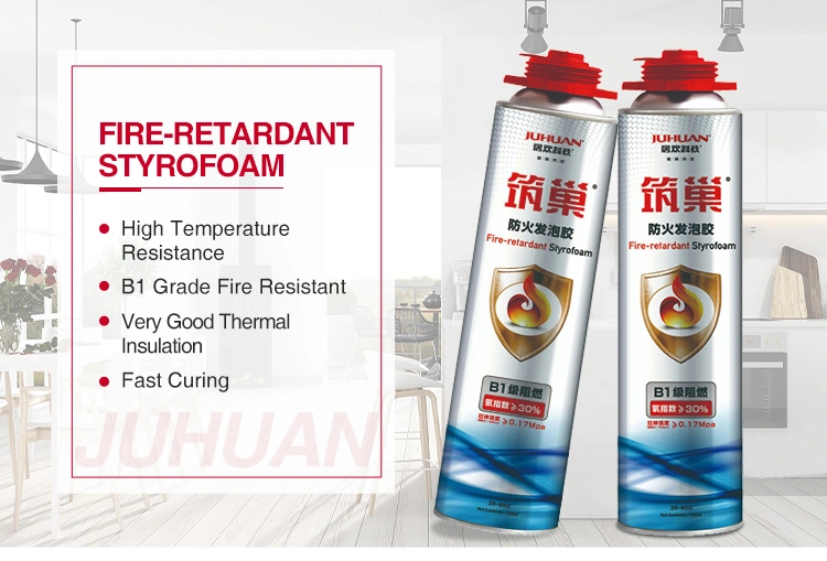 B1 Construction Material Building Gap Fire Retardant Fill PU Adhesive Foam for Special Use