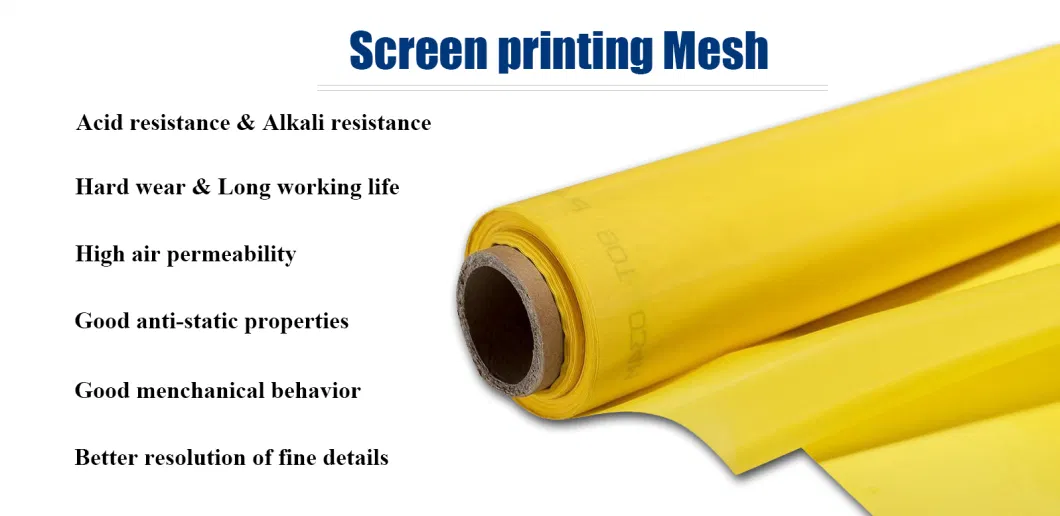 Yellow Polyester Screen Printing Silk Monofilament Mesh