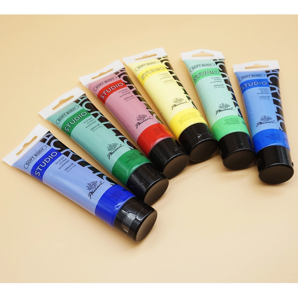 Acrylique Art Supplies Acrilic Paint Colors Art Set Hot Sale Non-Toxic Series Colors Plastic Tube Acrylic Paint Acrylic Color of Phoenix