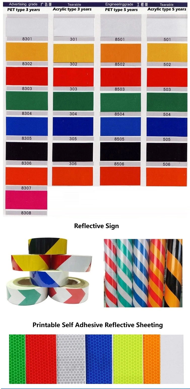 Free Sample Engineering Grade Reflective Sheeting Film for Traffic Road Signs