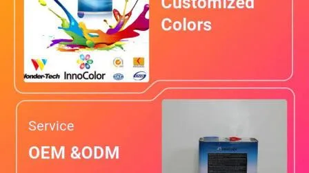 Поставщики автомобильных красок Отвердители серии Innocolor для прозрачного 2-компонентного верхнего покрытия Автомобильная краска